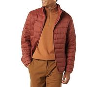 Amazon Essentials Chaqueta acolchada, ligera y resistente al agua para hombre (disponible en tallas grandes y altas), color rojo tierra, talla XS