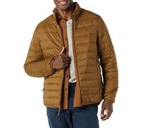 Amazon Essentials Chaqueta acolchada ligera y resistente al agua para hombre (disponible en tallas grandes y altas), marrón claro, talla XXL