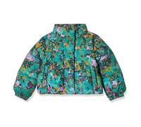 Amazon Essentials Chaqueta Acolchada y Recortada con Cremallera Completa (Acolchado Mate o Forro Polar) Niña, Textura Moteada, 9 años