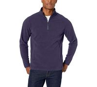 Amazon Essentials Chaqueta de Forro Polar con Cremallera de un Cuarto Hombre, Azul Marino, S
