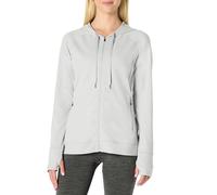 Amazon Essentials Chaqueta Deportiva Suave y Elástica de Alto Rendimiento con Capucha y Cremallera Completa Mujer, Paloma Teñido Multicolor, XL