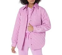 Amazon Essentials Chaqueta Tipo Camisa Acolchada y Holgada de poliéster Reciclado, Disponible en Tallas Grandes (Anteriormente Amazon Aware) Mujer, Lila, XXS