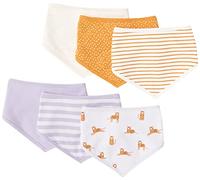 Amazon Essentials Conjunto de Baberos Unisex Niño, Pack de 6, Paquete de 6 Gatos Grandes Lilas, Talla única