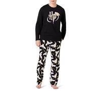 Amazon Essentials Conjunto de Pijama con Pantalón de Franela y Camiseta de Manga Larga Hombre, Hedwig de Harry Potter - Hombre, XS