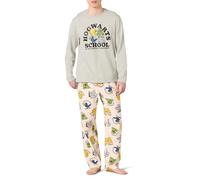 Amazon Essentials Conjunto de Pijama con Pantalón de Franela y Camiseta de Manga Larga Hombre, Hogwarts de Harry Potter - Hombre, XS