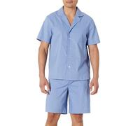 Amazon Essentials Conjunto de Pijama Corto de Popelina Elástica con Cuello en Pico Hombre