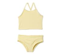 Amazon Essentials Conjunto de Tankini Niña, Amarillo Claro, 8 años