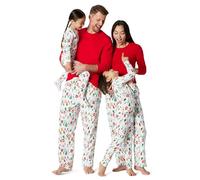 Amazon Essentials Conjuntos de Pijama Familiares para Navidad a Juego Mujer, Luces Festivas, XXL
