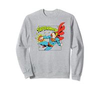 Amazon Essentials DC Comics Superman Action Punch Comic Square Sudadera