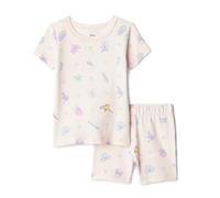 Amazon Essentials Disney Conjunto de Pijama de Manga Corta Unisex bebé, Iconos de Princesa Rosa, 18 meses