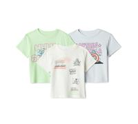 Amazon Essentials Disney Conjuntos de Camisetas Niños, Pack de 3, Logotipos de Marvel, 9 años