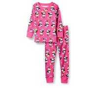 Amazon Essentials Disney Conjuntos de Pijama Ceñidos de Algodón Niña, Minnie Vibes - Kids, 6-7 años