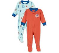 Amazon Essentials Disney | Marvel Conjuntos de Pijama Ceñidos de Algodón Bebé Niño, Pack de 2, Marvel El Hombre Araña, 3-6 meses