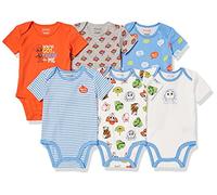 Amazon Essentials Disney | Marvel | Star Wars Bodies de Manga Corta Unisex Bebés, Pack de 6, Toy Story Play Nice, Prematuro