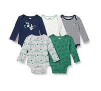 Amazon Essentials Disney | Marvel | Star Wars Bodies de Manga Larga Unisex Bebés, Pack de 5, Star Wars Niño, 0-3 meses