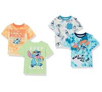 Amazon Essentials Disney | Marvel | Star Wars Camisetas de Manga Corta Niño, Pack de 4, Playa, 10 años