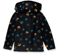 Amazon Essentials Disney | Marvel | Star Wars Chaqueta de Forro Polar con Capucha y Cremallera Completa Niño, Star Wars Rebelde, 3 años