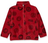 Amazon Essentials Disney | Marvel | Star Wars Chaqueta de Forro Polar con Cremallera Completa y Cuello Perkins Niño, Marvel Logo, 8 años