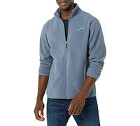 Amazon Essentials Disney | Marvel | Star Wars Chaqueta de Forro Polar con Cremallera Completa y Cuello Perkins Hombre, Marvel Comic Logo, S