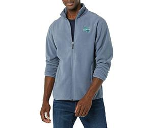 Amazon Essentials Disney | Marvel | Star Wars Chaqueta de Forro Polar con Cremallera Completa y Cuello Perkins Hombre, Marvel Comic Logo, XS