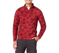 Amazon Essentials Disney | Marvel | Star Wars Chaquetas de Forro Polar con Cuello Perkins y Cremallera de un Cuarto Hombre, Marvel Logo, S