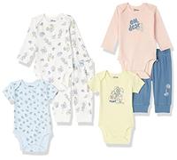 Amazon Essentials Disney | Marvel | Star Wars Conjunto de 6 Piezas Unisex Bebés, Pack de 6, Fiesta de Té Alicia, 24 Meses