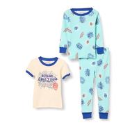 Amazon Essentials Disney | Marvel | Star Wars - Conjunto de pijama de algodón ajustado para niños pequeños, 3 piezas, Marvel Amazing Spider-man, 2T