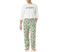 Amazon Essentials Disney | Marvel | Star Wars Conjunto de Pijama en Franela Hombre, Mickey Holiday - Mens, L