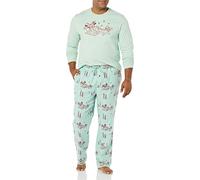 Amazon Essentials Disney | Marvel | Star Wars Conjunto de Pijama en Franela Hombre, Mickey Winter - Mens, XS