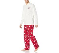 Amazon Essentials Disney | Marvel | Star Wars Conjunto de Pijama en Franela Hombre, Nightmare Valentine - Mens, S