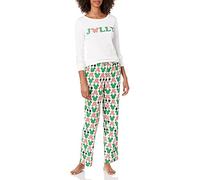 Amazon Essentials Disney | Marvel | Star Wars Conjunto de Pijama en Franela Mujer, Mickey Holiday - Womens, XL