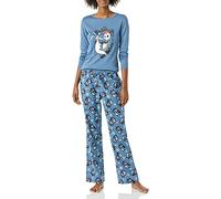 Amazon Essentials Disney | Marvel | Star Wars Conjunto de Pijama en Franela Mujer, Nightmare Santa Jack - Womens, S