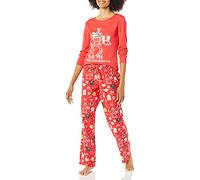 Amazon Essentials Disney | Marvel | Star Wars Conjunto de Pijama en Franela Mujer, Star Wars Holiday - Womens, XL
