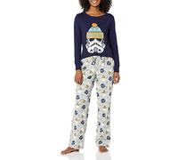 Amazon Essentials Disney | Marvel | Star Wars Conjunto de Pijama en Franela Mujer, Star Wars Winter - Womens, XS