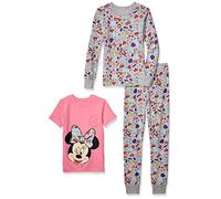 Amazon Essentials Disney | Marvel | Star Wars Conjunto de Pijama Niña, Rosa/Gris, Minnie/Gracioso, 3 años