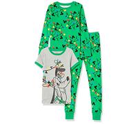 Amazon Essentials Disney | Marvel | Star Wars Conjunto de Pijama (Previamente Spotted Zebra) Niño, Pack de 2, Verde/Gris Vacaciones de Mickey, 3 años
