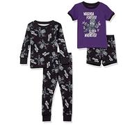 Amazon Essentials Disney | Marvel | Star Wars Conjunto de Pijama (Previamente Spotted Zebra) Niño, Pack de 2, Negro/Morado Marvel Wakanda Forever, 2 años