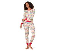 Amazon Essentials Disney | Marvel | Star Wars Conjuntos de Pijama Ceñidos de Algodón Mujer, Marvel Holiday Bricks - Womens Snug-fit, L