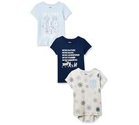 Amazon Essentials Disney | Marvel | Star Wars | Frozen | Princess Camisetas de Manga Corta Niña, Pack de 3, Frozen 2 Destino, 6-7 años