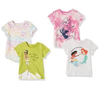 Amazon Essentials Disney | Marvel | Star Wars | Frozen | Princess Camisetas de Manga Corta Niña, Paquetes Múltiples