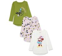 Amazon Essentials Disney | Marvel | Star Wars | Frozen | Princess Camisetas Tipo túnica de Manga Larga Niña, Pack de 3, Minnie Y Sus Amigos, 6-7 años