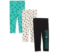 Amazon Essentials Disney | Marvel | Star Wars | Frozen | Princess Leggings Niña, Pack de 3, Marvel Wakanda Forever, 2 años