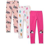 Amazon Essentials Disney | Marvel | Star Wars | Frozen | Princess Leggings Niña, Pack de 3, Mickey, 11-12 años