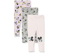 Amazon Essentials Disney | Marvel | Star Wars | Frozen | Princess Leggings Niña, Pack de 3, Minnie Y Amigos, 6-7 años