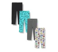 Amazon Essentials Disney | Marvel | Star Wars | Frozen | Princess Leggings Niña, Pack de 4, Iconos de Marvel, 11-12 años