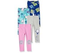 Amazon Essentials Disney | Marvel | Star Wars | Frozen | Princess Leggings Niña, Pack de 4, Marvel Ghost-Spider, 9 años