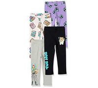 Amazon Essentials Disney | Marvel | Star Wars | Frozen | Princess Leggings Niña, Pack de 4, Star Wars Ewoks, 11-12 años