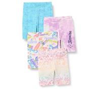 Amazon Essentials Disney | Marvel | Star Wars | Frozen | Princess Pantalones ciclistas cortos (anteriormente Spotted Zebra) Niña, Pack de 4, Princesa/Garabato, 2 años