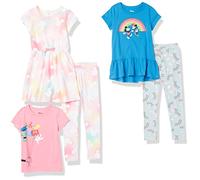 Amazon Essentials Disney | Marvel | Star Wars | Frozen | Princess Piezas para Combinar Niña, Pack de 5, Arcoíris de Mickey, 6-7 años