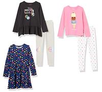 Amazon Essentials Disney | Marvel | Star Wars | Frozen | Princess Piezas para Combinar Niña, Pack de 5, Estampado de Iconos de Marvel, 6-7 años